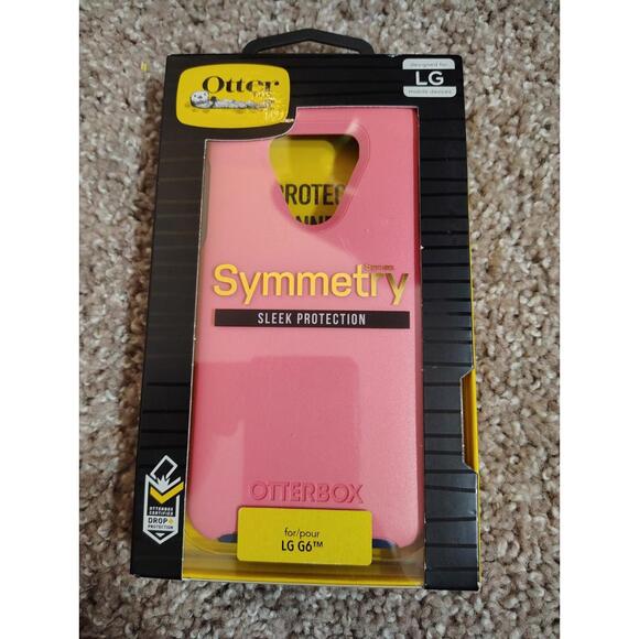 NIB Symmetry Series LG G6 Pink Otter Box Sleek Protection/Android Back Case/Ultr - Picture 1 of 2